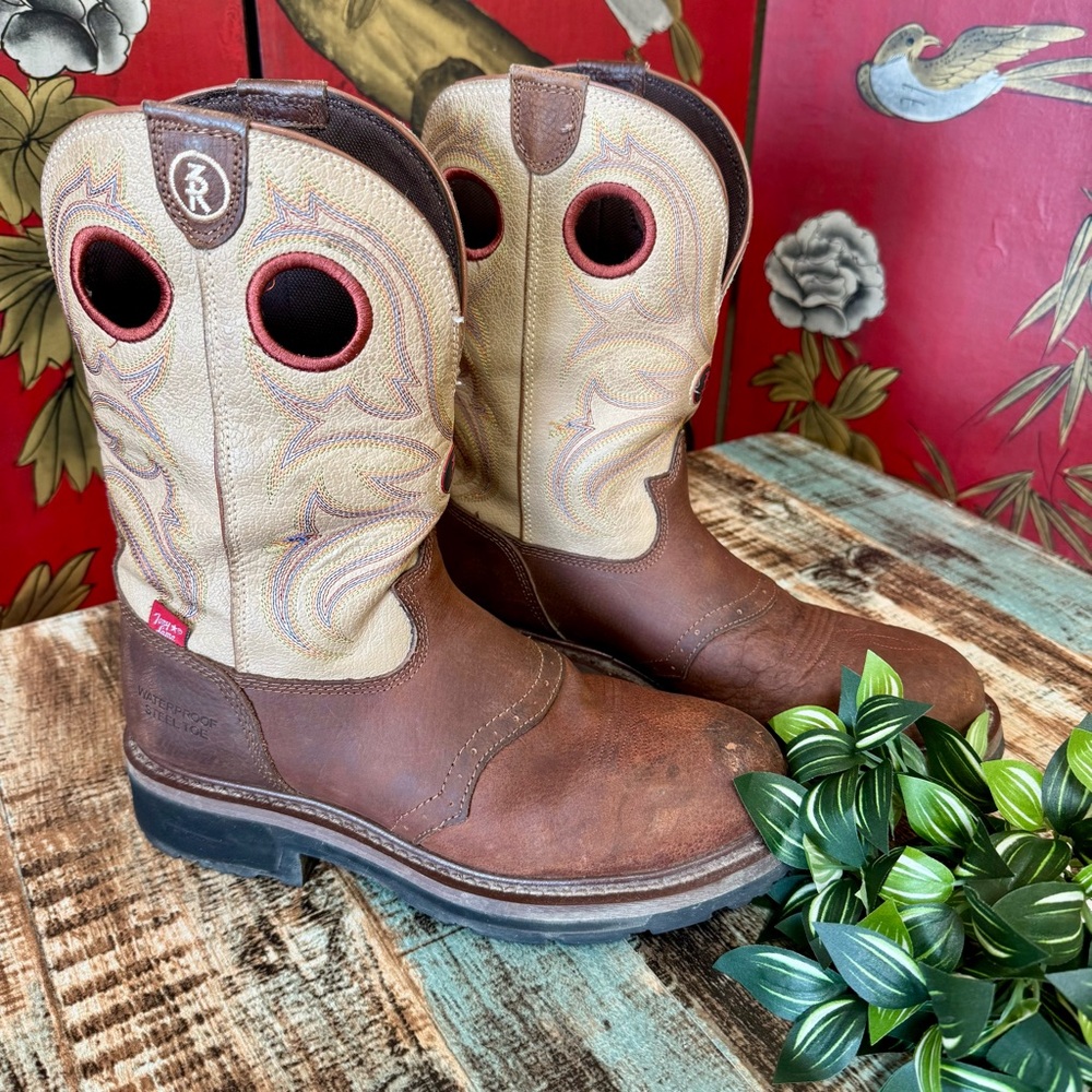 Men’s “Tony Lama” Waterproof Steel-Toe Western Boots | #Z40